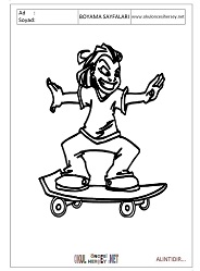 Kaykay boyama sayfaları